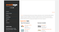 Desktop Screenshot of eventage.com.pk